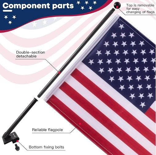 Флагшток окна автомобиля 