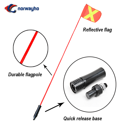 NWH-KY10 9 ММ СООТВЕТСТВУЮЩИЙ ФЛАГ, ПРЕДУПРЕЖДАЮЩИЙ КНИГИ БЕЗОПАСНОСТИ ДЛЯ ГОРНЫХ ПУТЕЙ (КРАСНЫЙ ПОЛЮС)