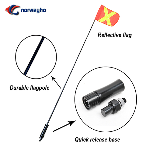 NWH-KY09 СОЕДИНИТЕЛЬНЫЙ ФЛАГ 9 ММ, ПРЕДУПРЕЖДАЮЩИЙ КНОПКИ БЕЗОПАСНОСТИ ДЛЯ ГОРНЫХ ПУТЕЙ (ЧЕРНЫЙ ПОЛЮС)