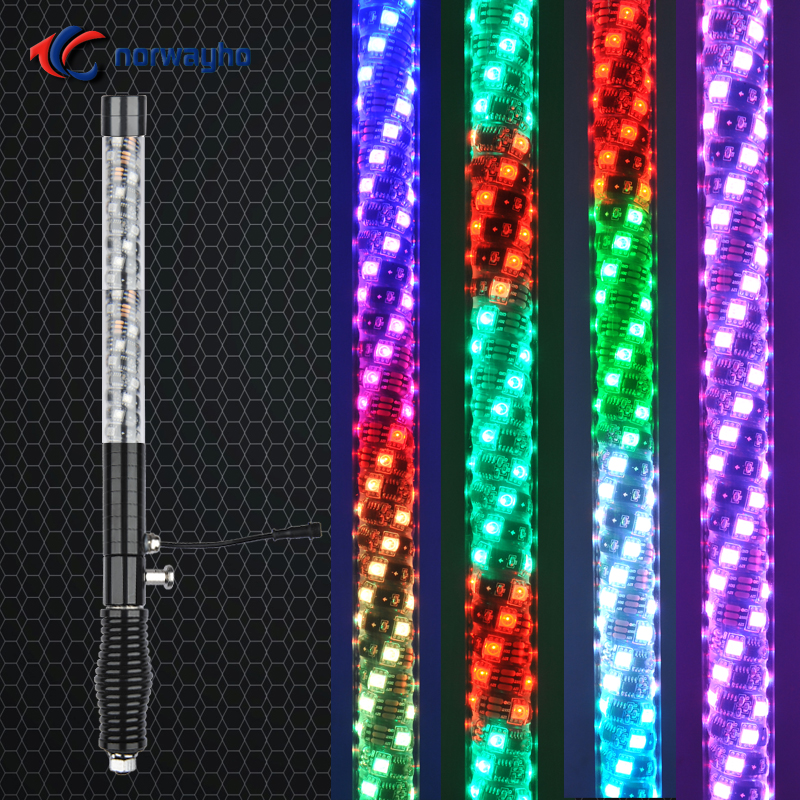 Двухслойный светильник на флагштоке с рукавами