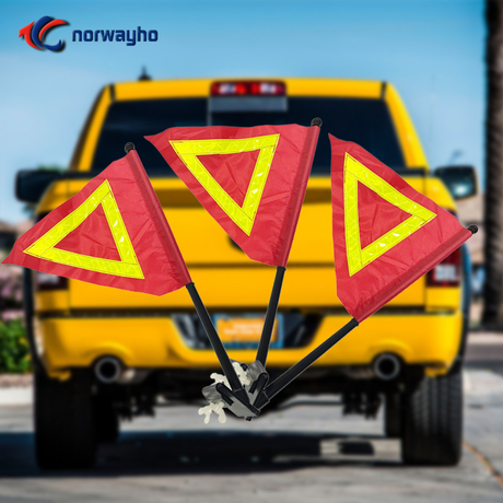 NWH-WP СВЕТООТРАЖАЮЩИЙ ФЛАГ ПРЕДУПРЕЖДАЮЩИЙ ФЛАГ НА ОКНЕ АВТОМОБИЛЯ